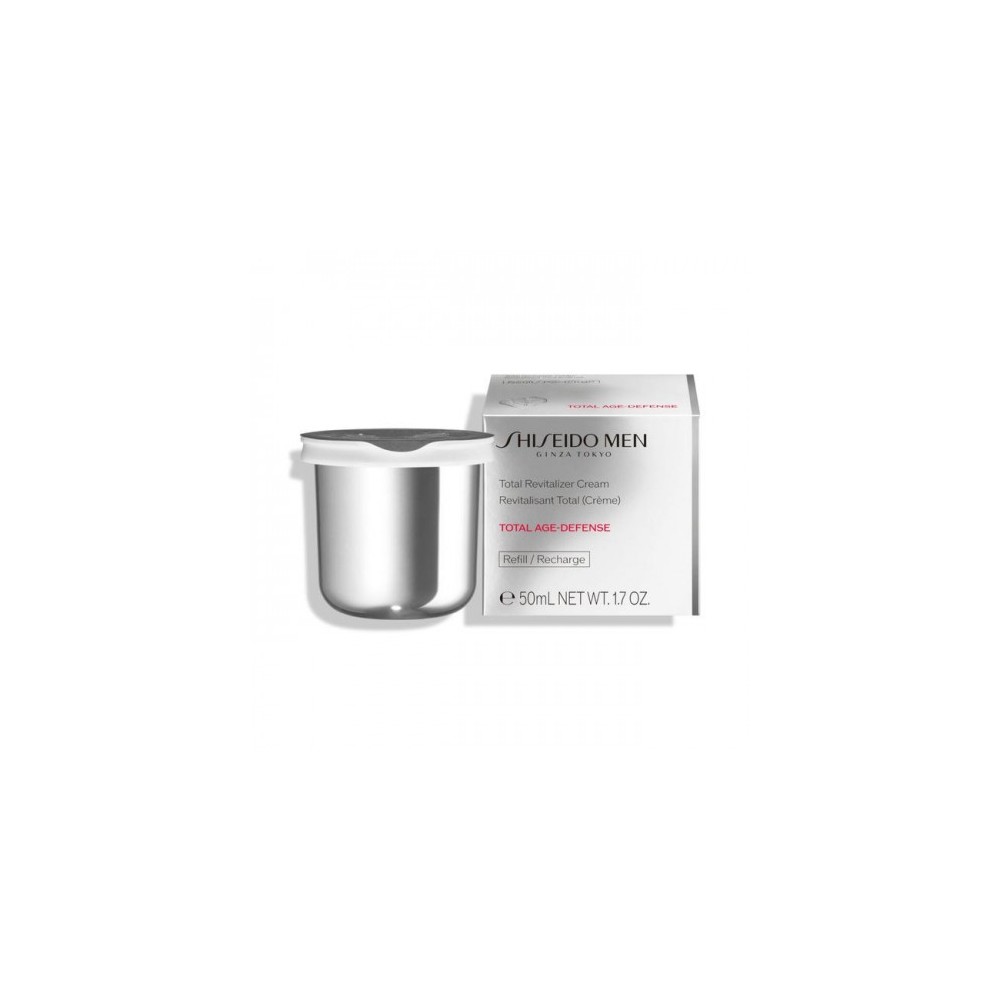 Shiseido Total Revitalizer Cream Total Age-Defense - Crema Viso Uomo Anti-Età  Idratante 50 Ml Ricarica 