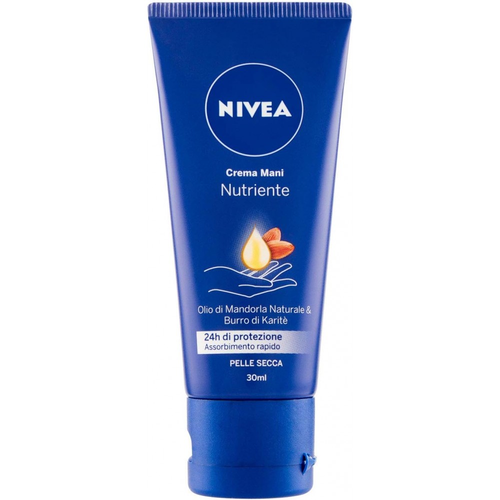 Nivea Crema Mani Nutriente All'Olio Di Mandorla e Burro di Karitè 30 Ml 