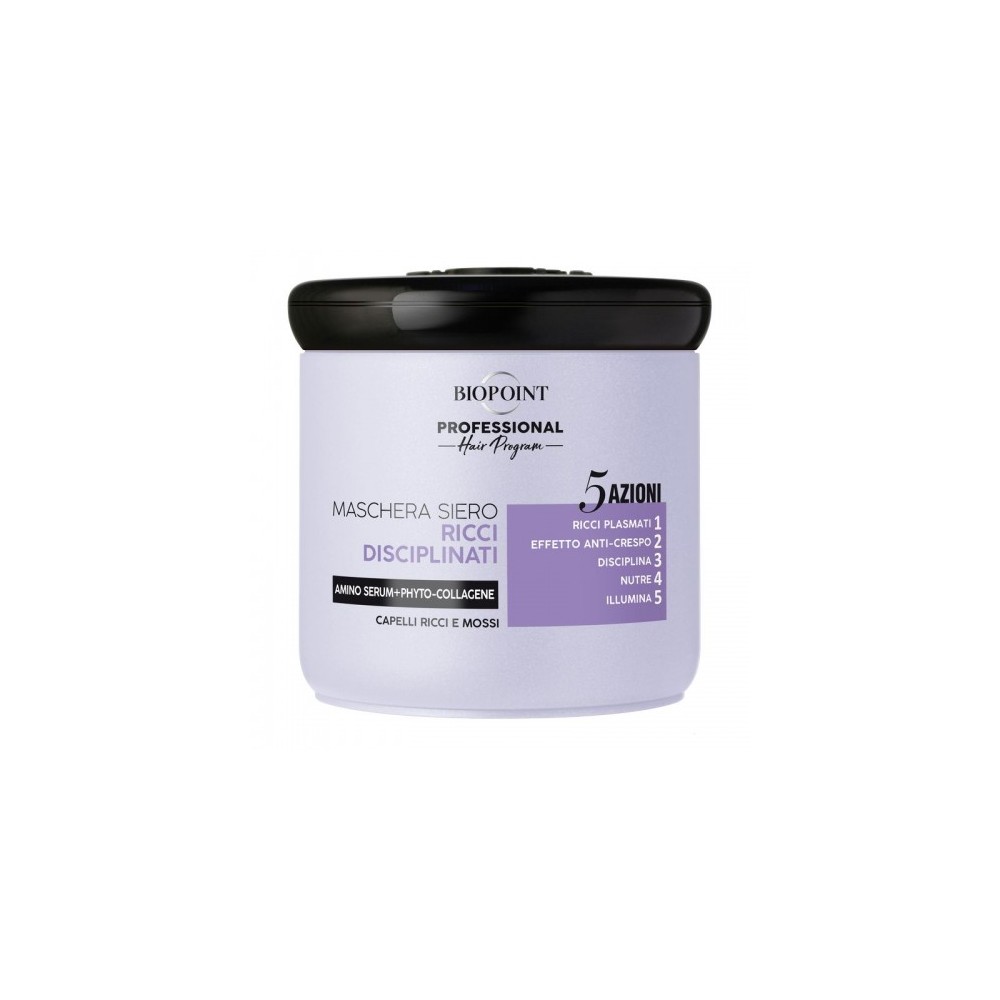 Biopoint Maschera Siero Ricci Disciplinati - Trattamento Intensivo Per Capelli Ricci E Mossi 400 Ml 