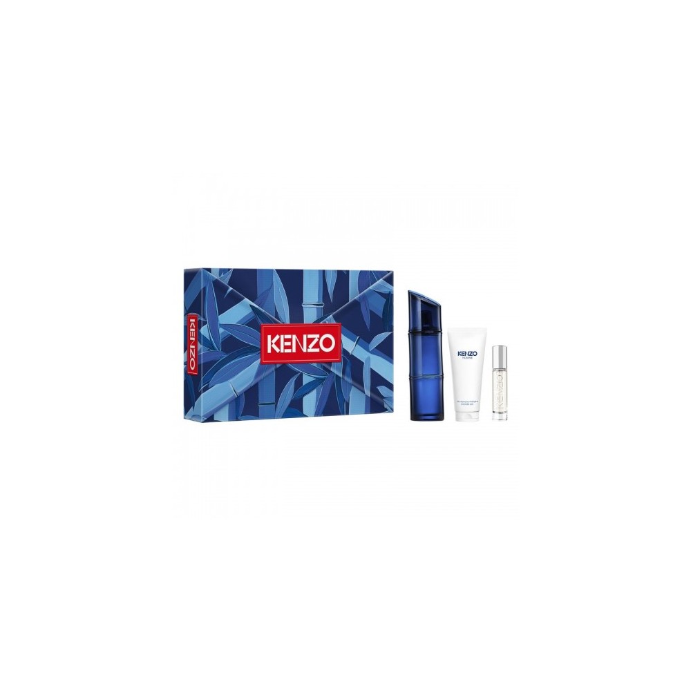 Kenzo Homme Intense - Edt 110 Ml + Gel Doccia 75 Ml + Edt Travel Spray 10 Ml 