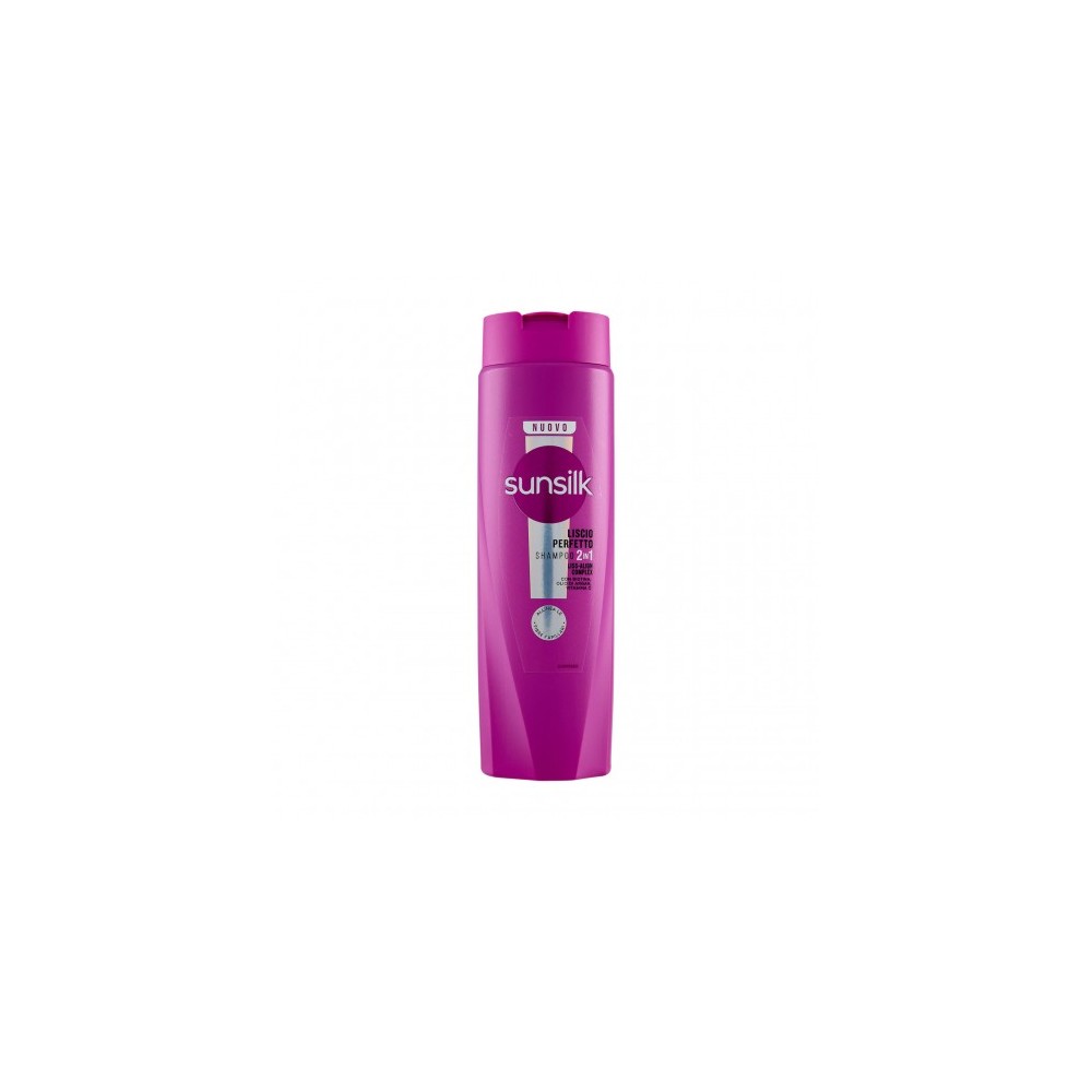 Sunsilk Liscio Perfetto Shampoo 2in1 per capelli disciplinati e luminosi 250 ml 