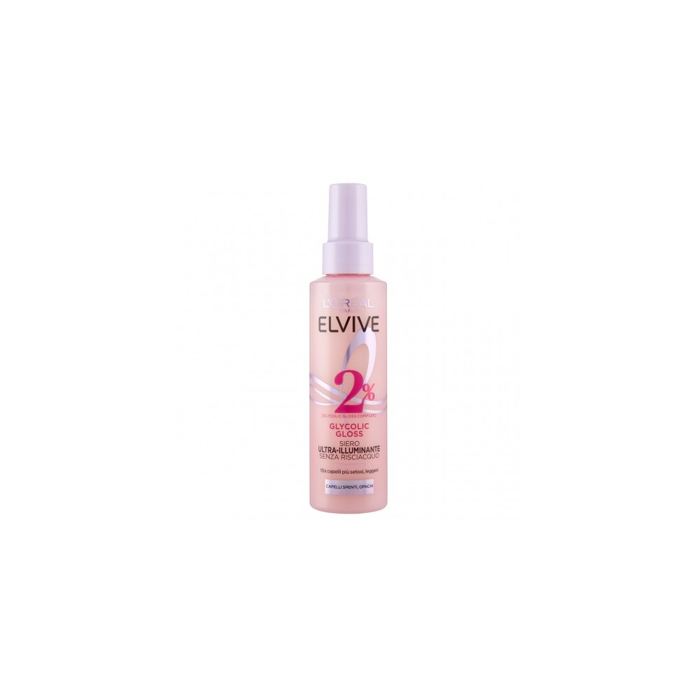 L'Oreal Paris Elvive Glycolic Gloss - Siero Ultra-Illuminante Senza Risciacquo 150 ml 