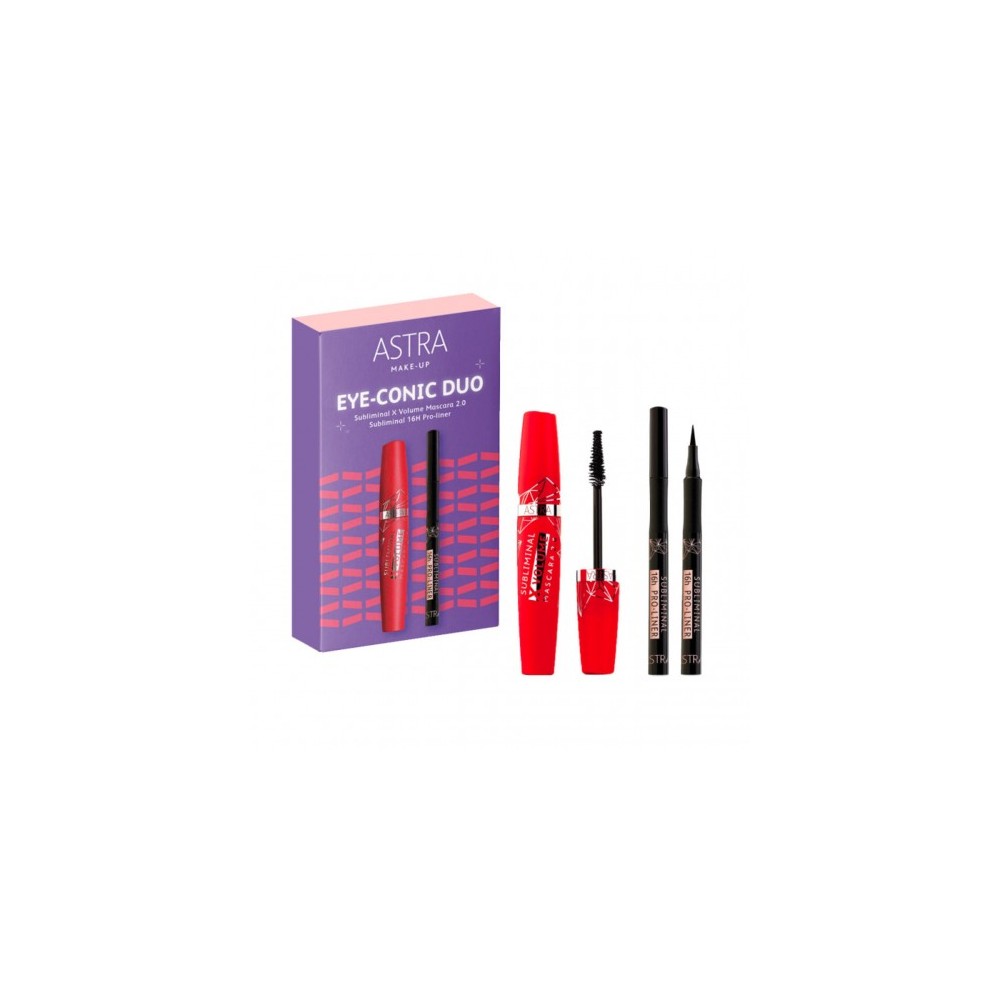 Astra Eye-conic Duo - Mascara Subliminal X Volume + Matita Labbra Subliminal 16h Pro-Liner N. 42 