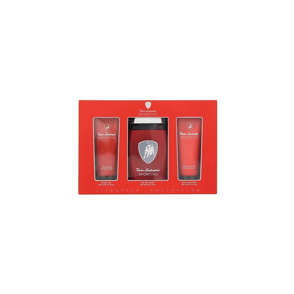 Tonino Lamborghini Sportivo - Eau de Toilette Uomo 125 ml + Gel Doccia 100 ml + Balsamo Dopobarba 100 ml 