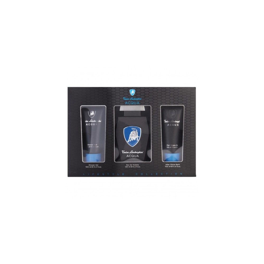 Tonino Lamborghini Acqua - Eau de Toilette Uomo 125 ml + Gel Doccia 100 ml + Balsamo Dopobarba 100 ml 