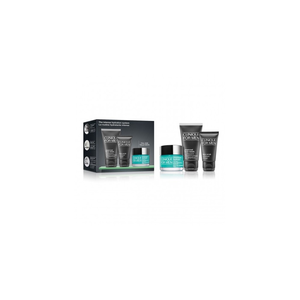 Clinique For Men The Intense Hydration System - Routine Completa per Pelli Radiose 