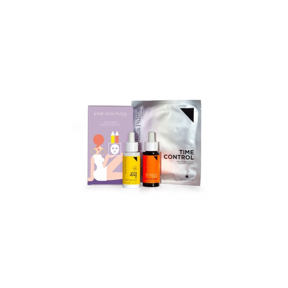 Diego Dalla Palma Skincare Boosters Kit - Time Control Maschera Anti età + Vitamina C 30 ml + Astaxantina 30 ml 