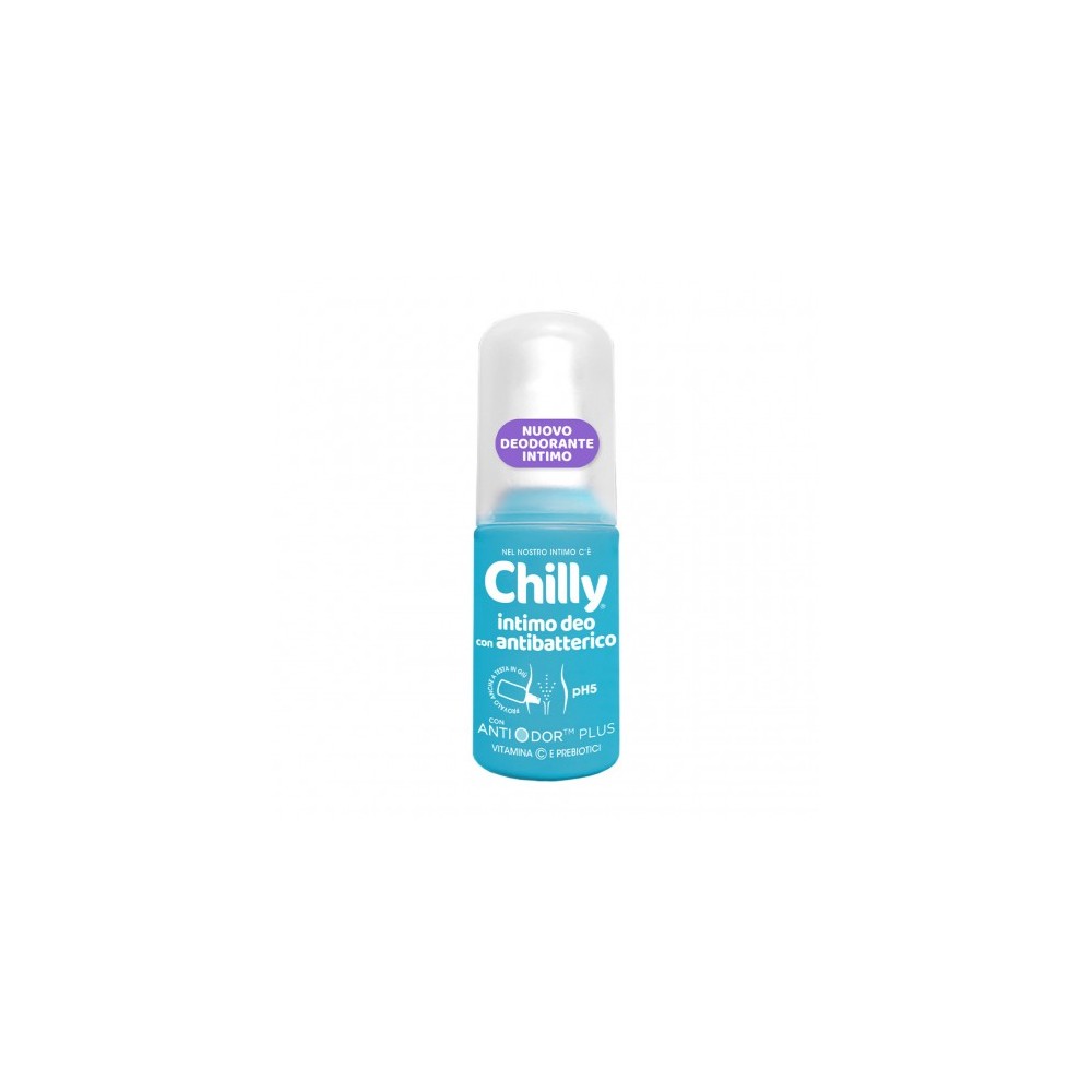 Chilly Intimo deo con antibatterico - Deodorante Spray ph5 con Antiodor Plus 50 ml 