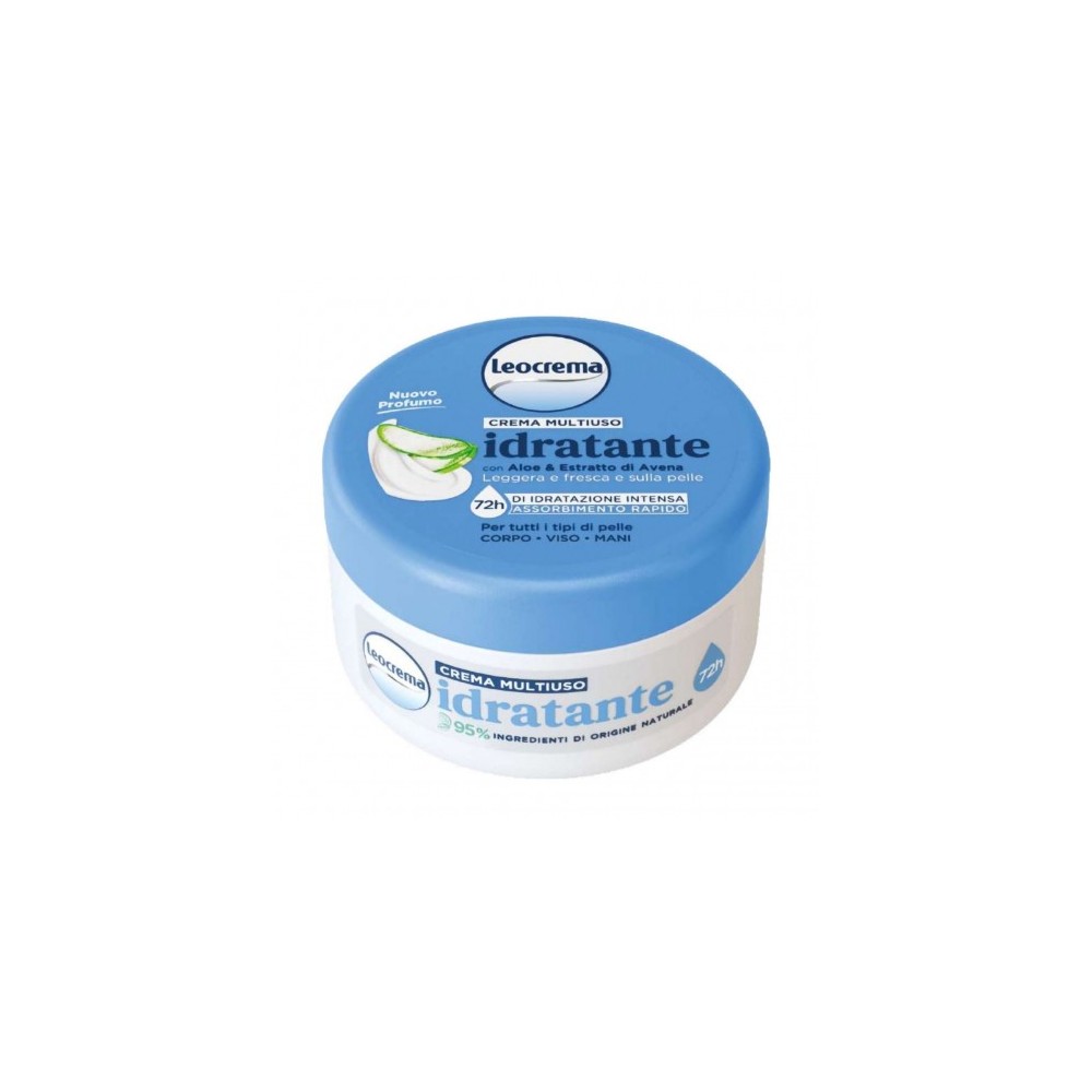 Leocrema Crema Multiuso idratante con aloe e estratto di Avena 200 ml 
