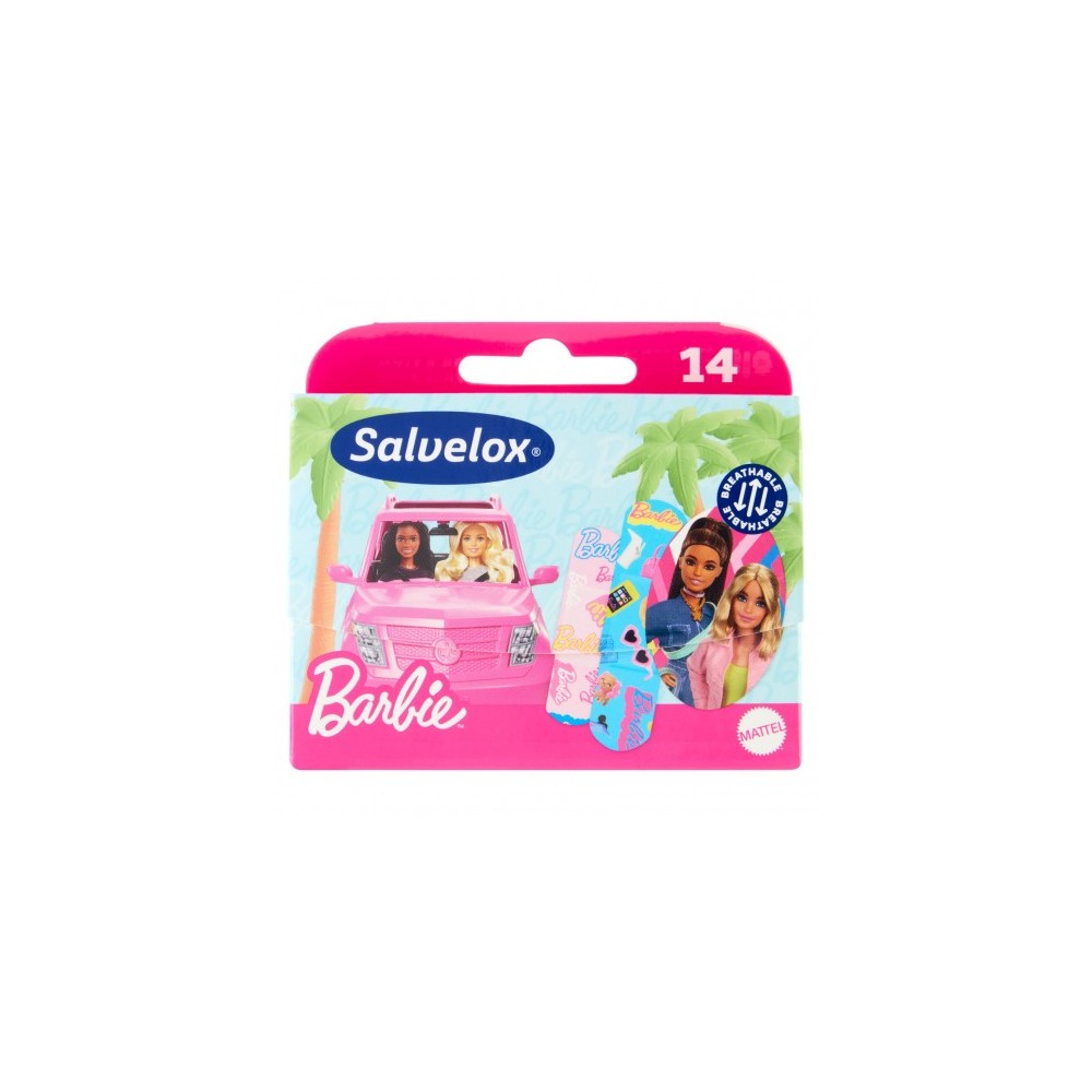 Salvelox Barbie - 14 cerotti Per Bambini Flessibili e Resistenti all'Acqua 
