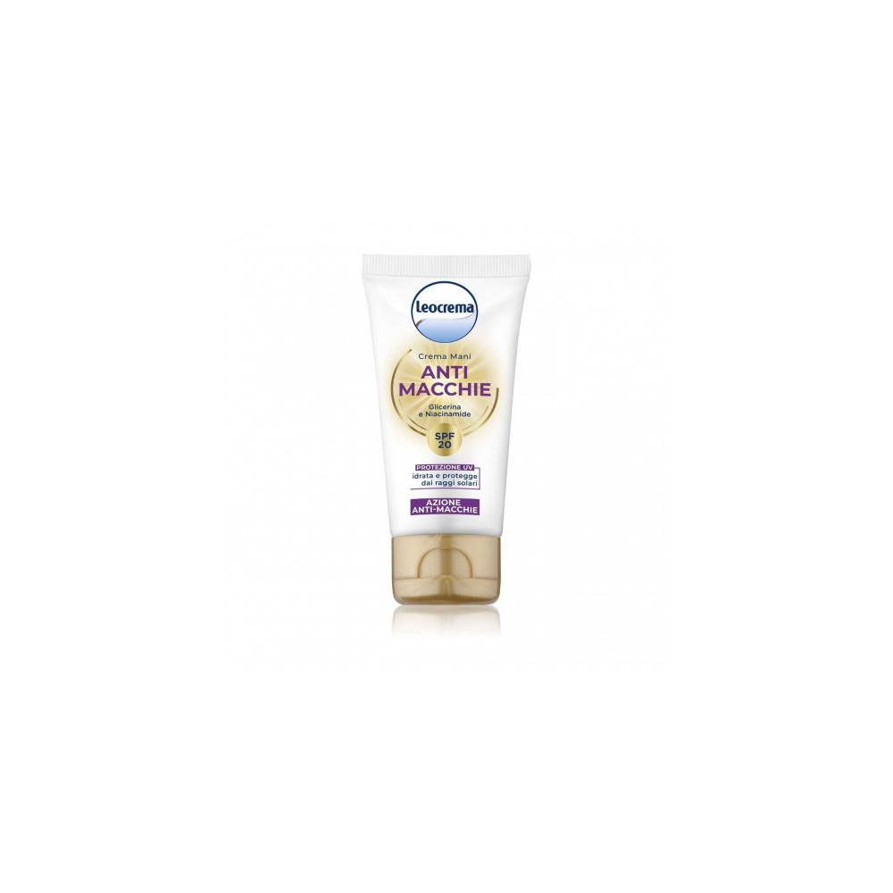 Leocrema Crema Mani Anti macchie Spf20 con Glicerina e Niacinamide 50 ml 