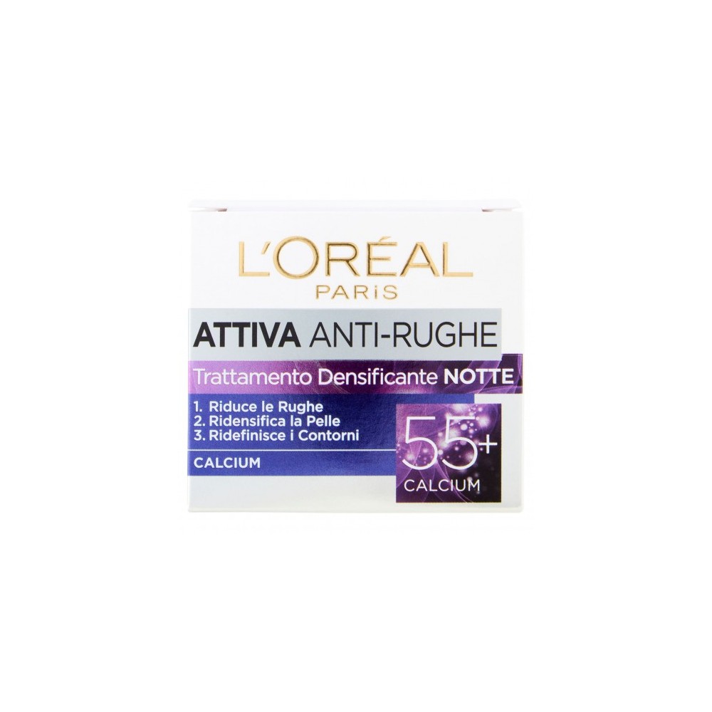 L'Oreal Paris Attiva Anti-Rughe 55+ Trattamento Densificante Notte 50 ml 
