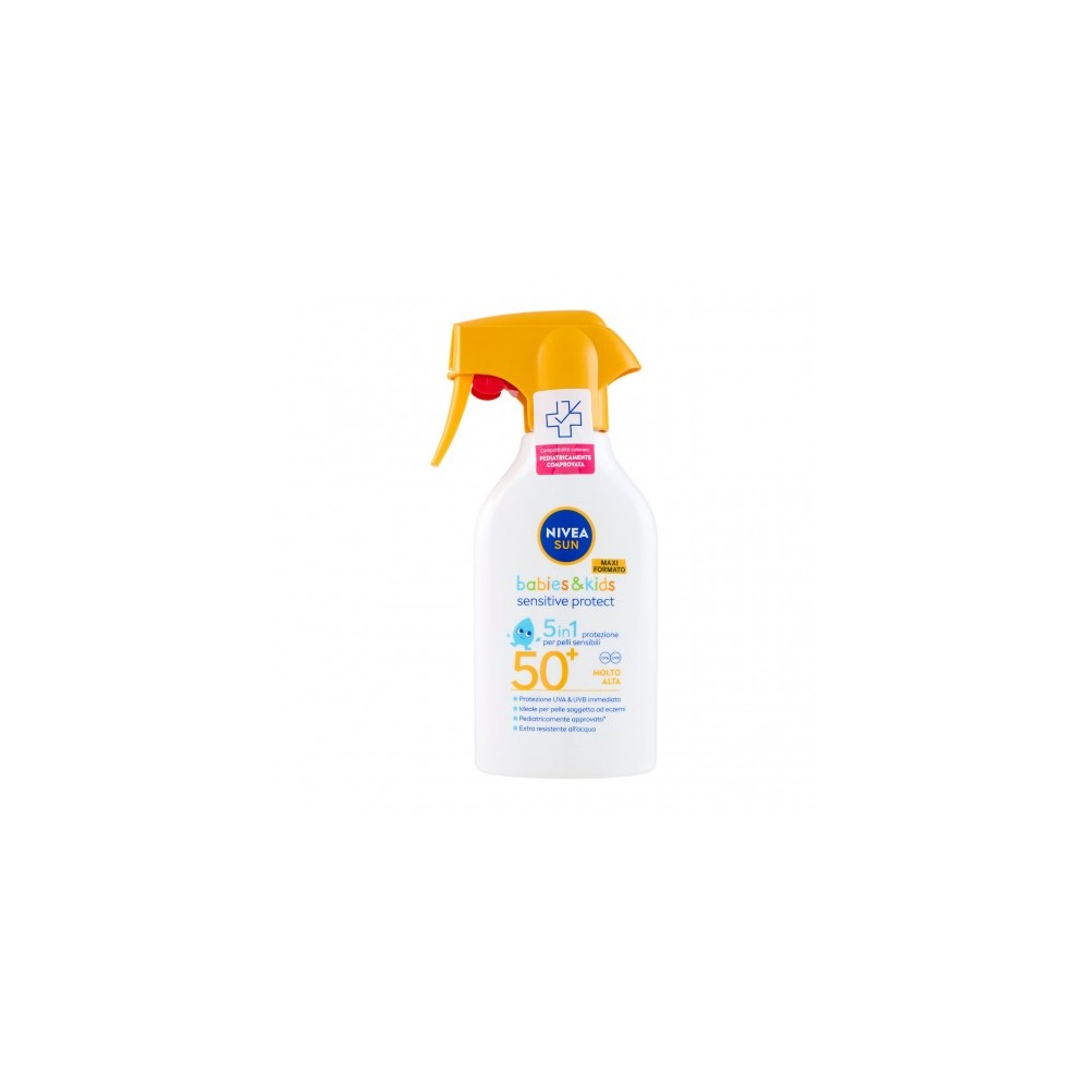 Nivea Sun Babies & Kids Sensitive Protect Spf50+ Protezione Solare Molto alta per bambini 250 ml 