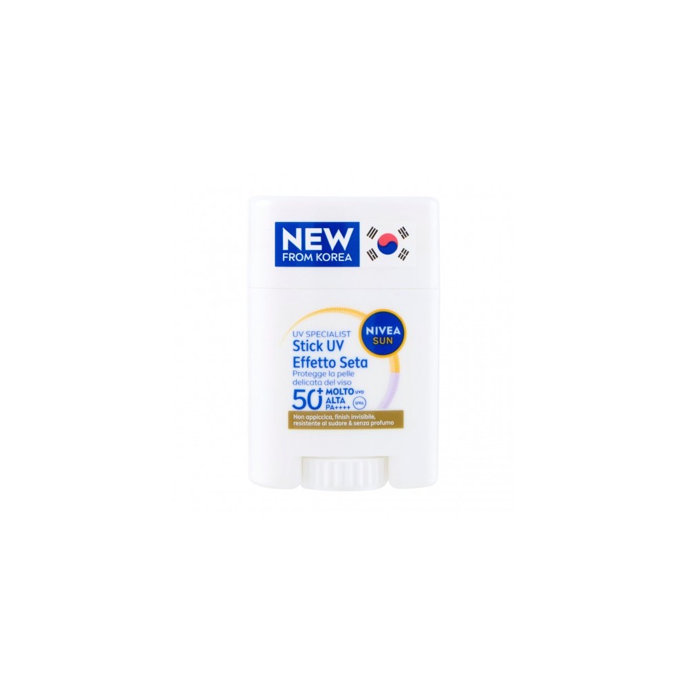 Nivea Sun Uv Specialist Spf50+ Stick Uv Effetto Seta Protezione solare molto alta 15 g 