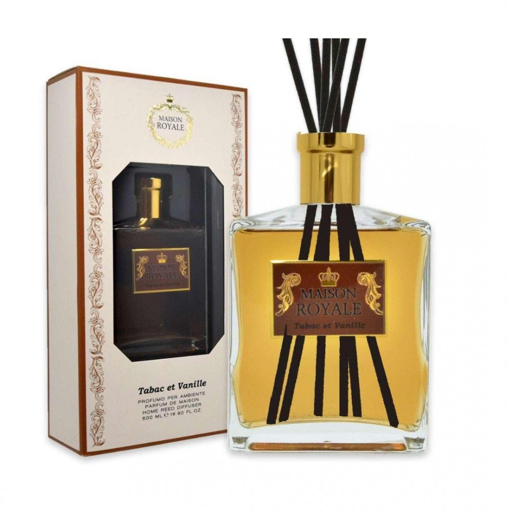 Maison Royale Tabac et Vanille - Profumatore per ambiente con bastoncini 500 ml 