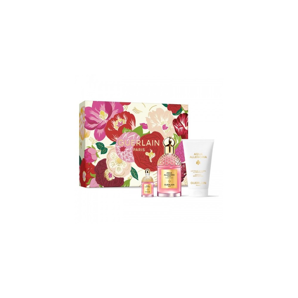 Guerlain Aqua Allegoria Forte Florabloom - Eau De Parfum 75 Ml + Eau De Parfum 7,5 Ml + Latte Corpo 75 Ml 