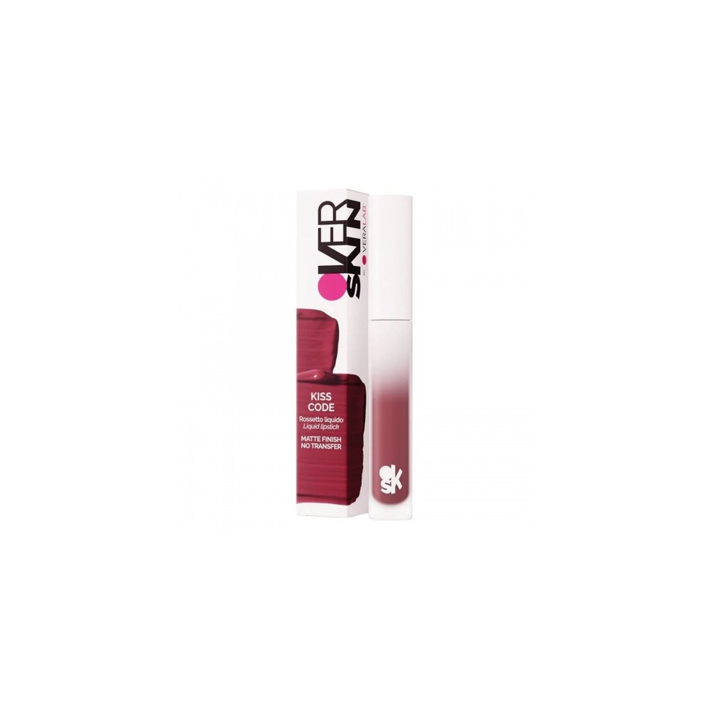 Veralab Overskin Kiss Code - Rossetto Liquido Matte N. 04 Ruby Red 