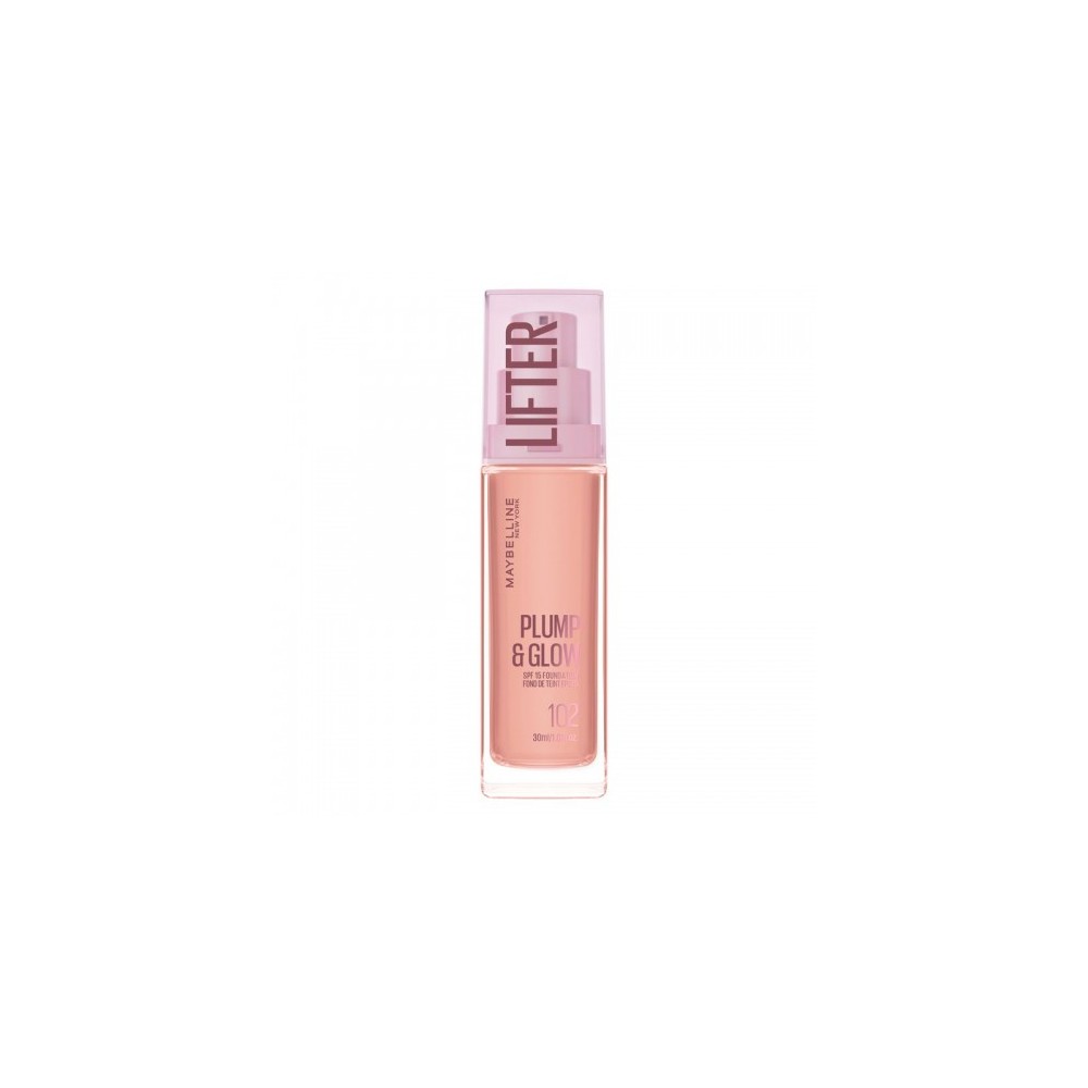 Maybelline Lifter Plump & Glow Spf15 Foundation N. 102 