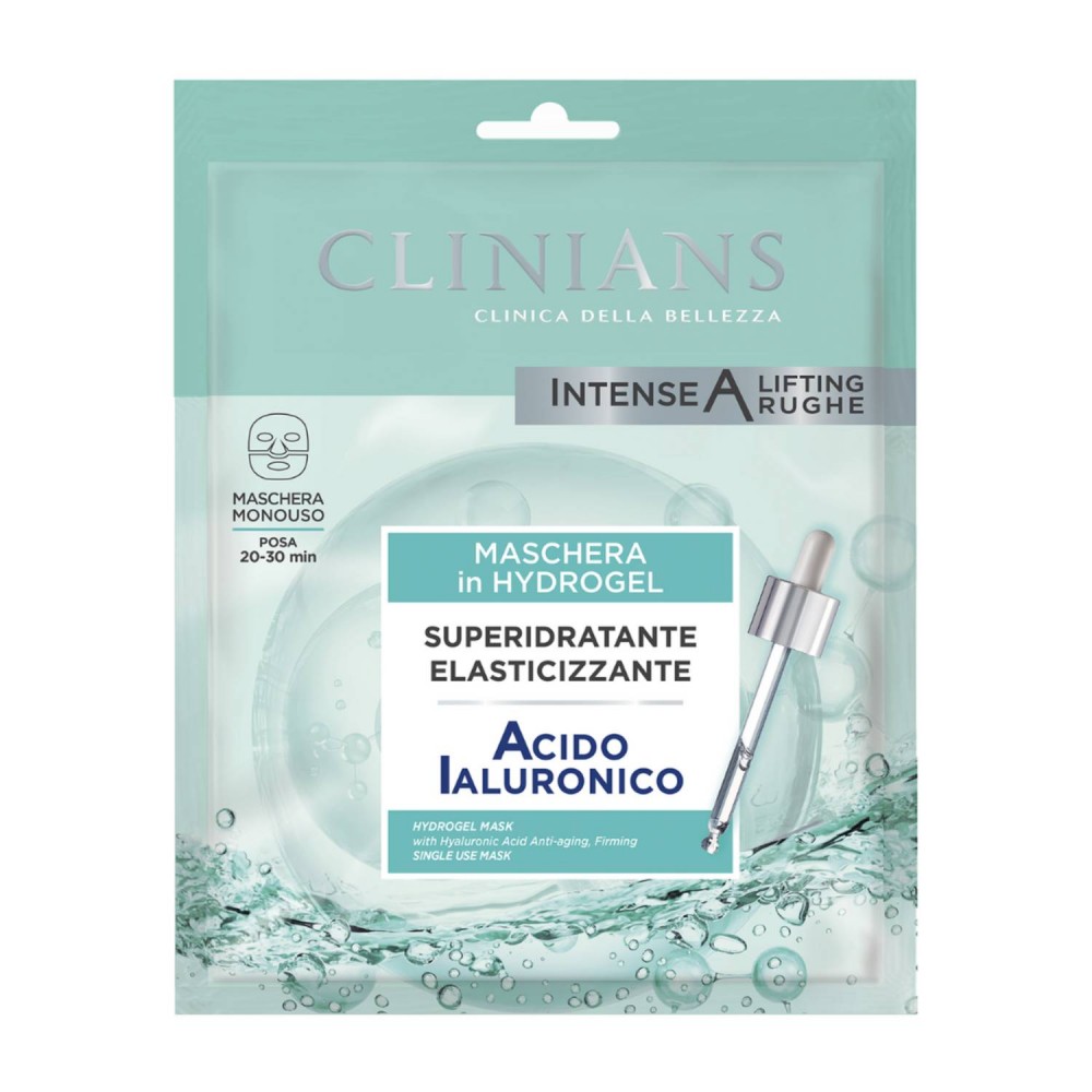 Clinians Acido Ialuronico - Maschera in Hydrogel Superidratante Elasticizzante 