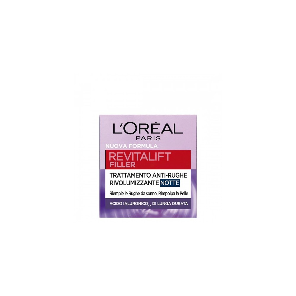 L'Oreal Paris Revitalift Filler - Trattamento Anti-Rughe Rivolumizzante Notte 50 ml 