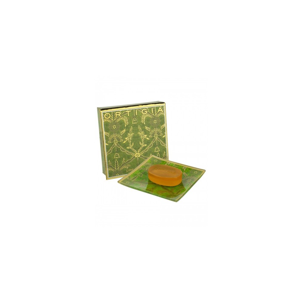 Ortigia Lime - Piattino in Vetro + Sapone 40 g 