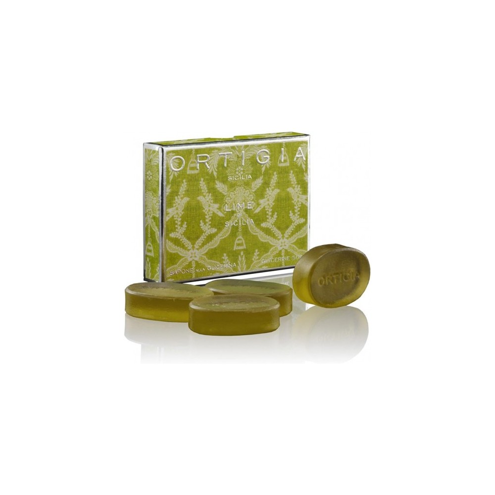 Ortigia Lime di Sicilia - 4 Saponi alla Glicerina da 40 g 