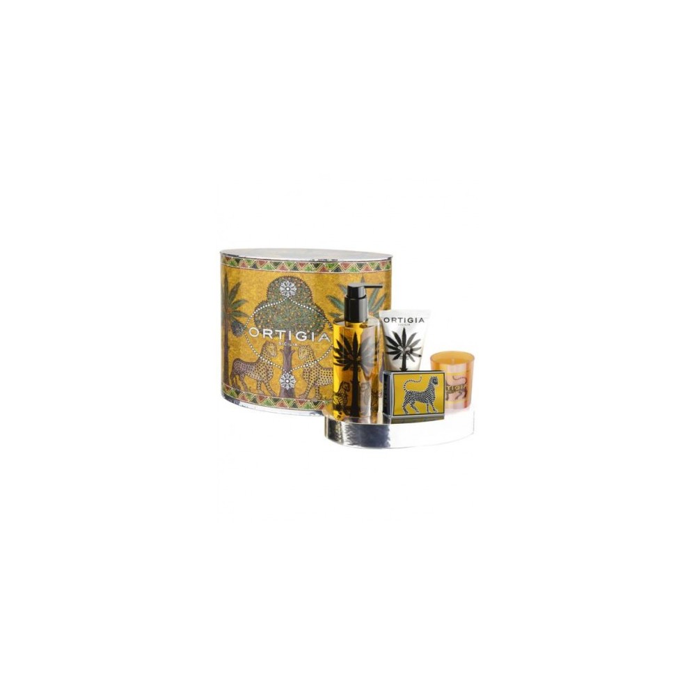 Ortigia Zagara Set Ovale - Bagno Schiuma + Candela + Saponetta + Crema mani 