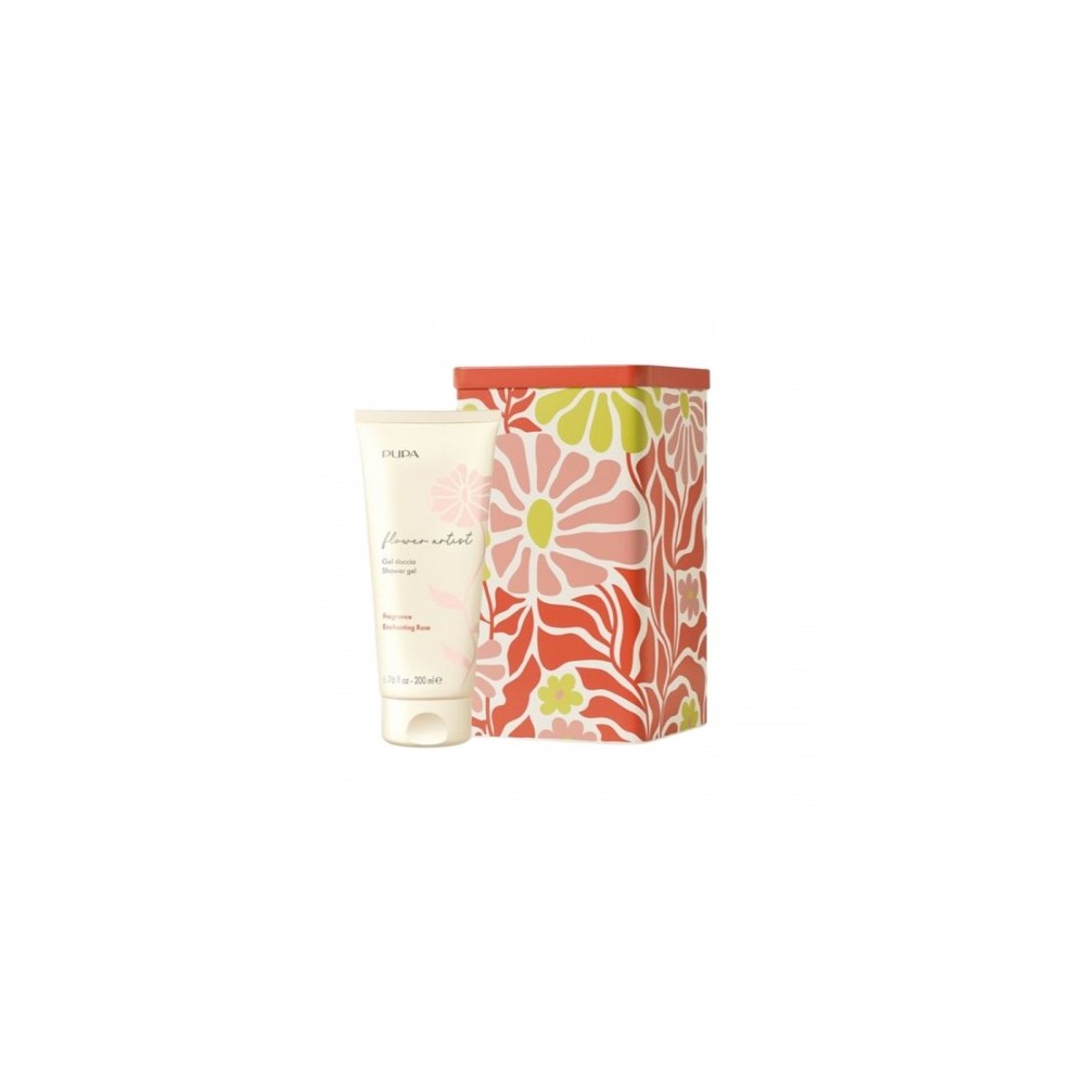 Pupa Flower Artist Rose - Gel Doccia 200 ml + Confezione in Metallo 