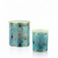 Ortigia Florio - Candela Decorata con Cera Celeste e Essenze di Fiori Siciliani 150 Gr