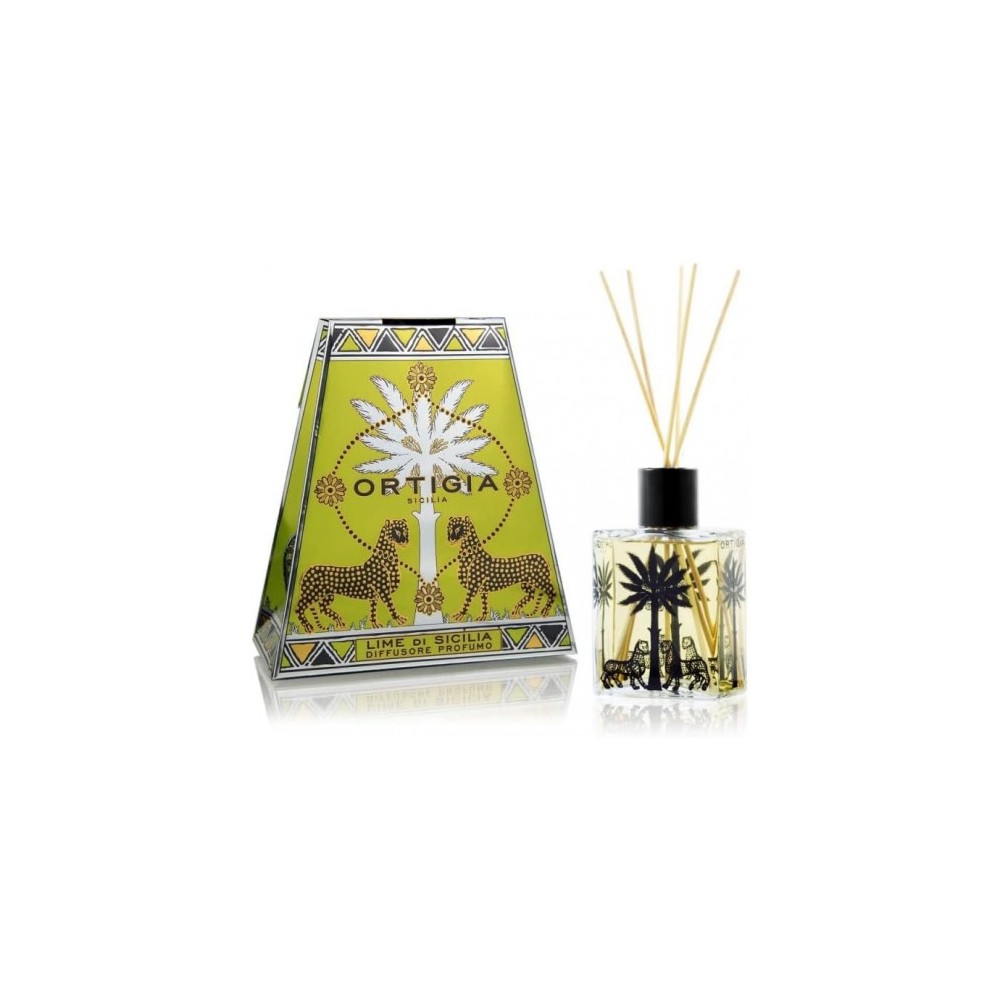Ortigia Lime di Sicilia - Diffusore di fragranze a bastoncini 100 ml 