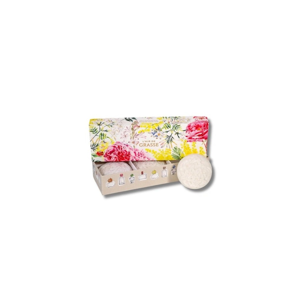 Fragonard Cofanetto L'Air De Grasse Set Saponi - 3 Saponette Profumate X 75 Gr 