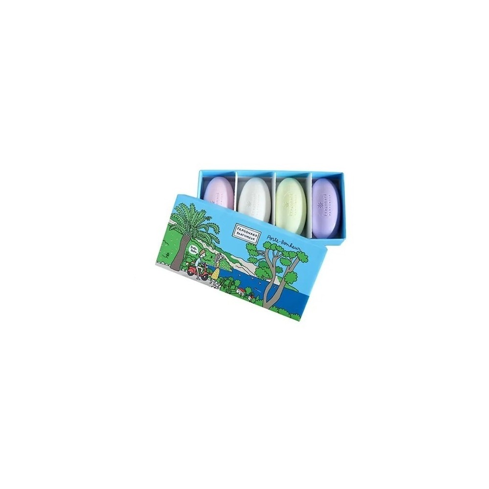 Fragonard Coffret Savons Porte Bonheur - 4 Saponette Artigianali 