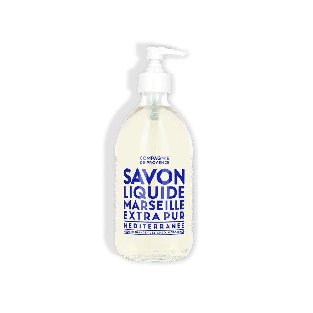 Compagnie De Provence Liquid Marseille Soap Mediterranean Sea - Detergente Corpo Ultra-Ricco 495 Ml 