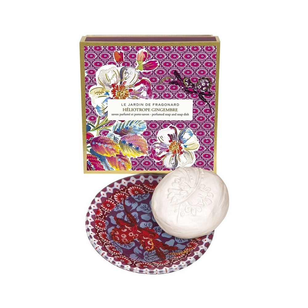 Fragonard Heliotrope Gingembre - Sapone Profumato + Portasapone 