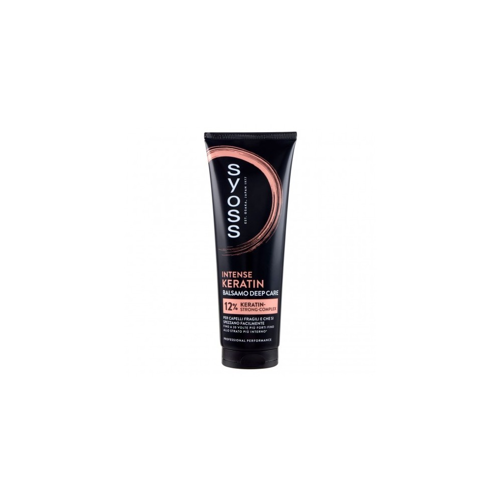 Syoss Intense Keratin Deep Care - Balsamo Ristrutturante Per Capelli Fragili 250 ml 