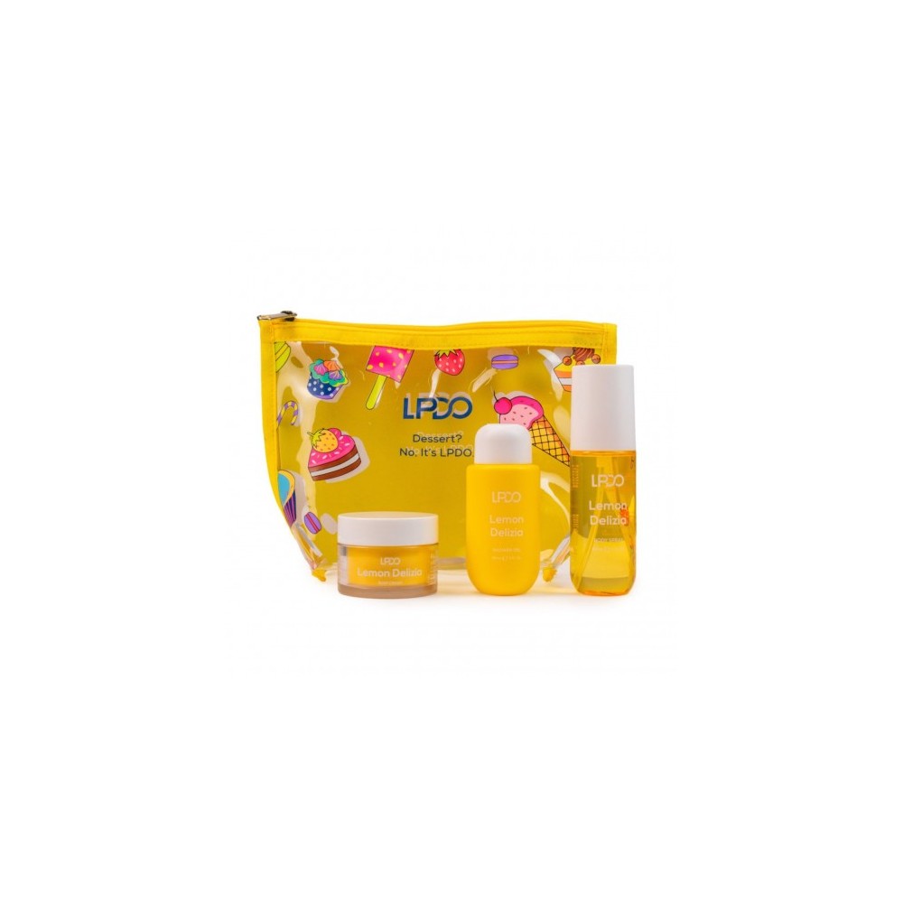 Lpdo Summer Kit Lemon Delizia Cofanetto Corpo - Body Spray 90 ml + Shower Gel 90 ml + Body Cream 50 ml 