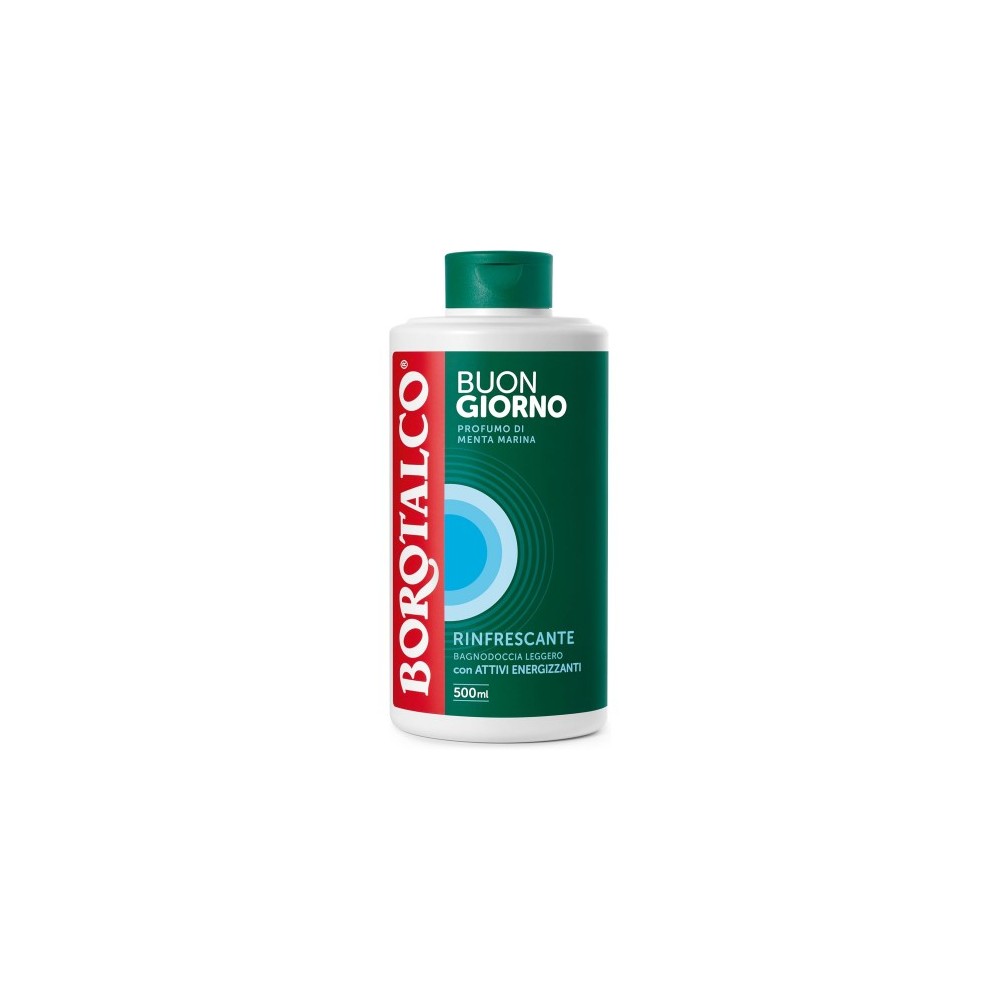 Borotalco Buongiorno Rinfrescante - Bagnodoccia Leggero Profumo Di Menta Marina 500 ml 