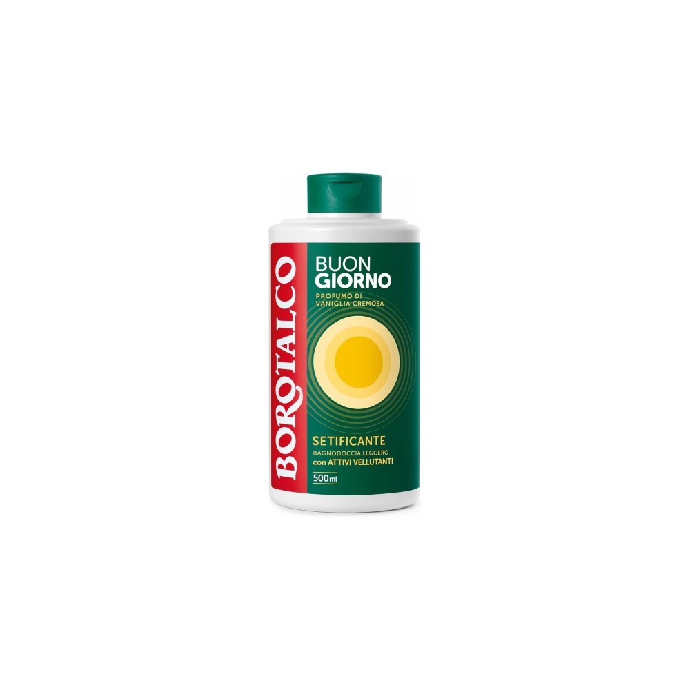 Borotalco Buuongiorno Profumo di Vaniglia Cremosa - Bagnodoccia Leggero 500 ml 