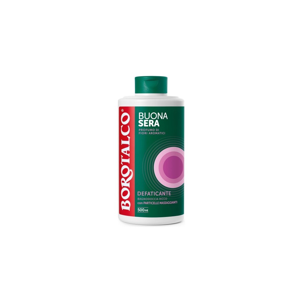 Borotalco Buonasera Defaticante - Bagnodoccia al Profumo di Fiori Aromatici 500 ml 