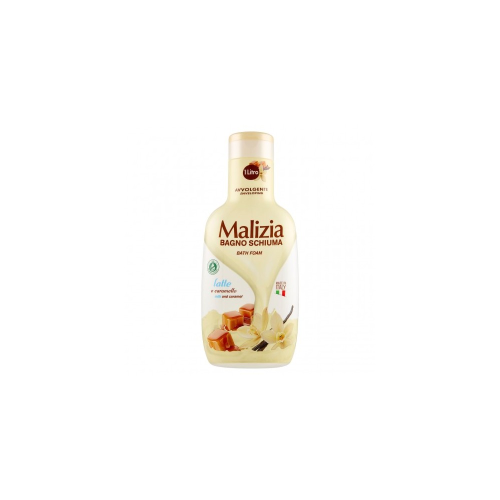 Malizia Latte e Caramello - Bagno Schiuma Idratante 1000 ml 