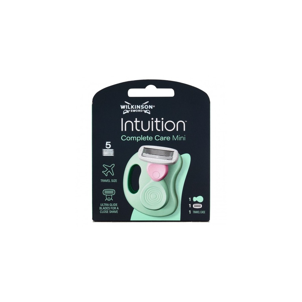 Wilkinson Intuition Complete Care - Mini Rasoio da Viaggio con Custodia 