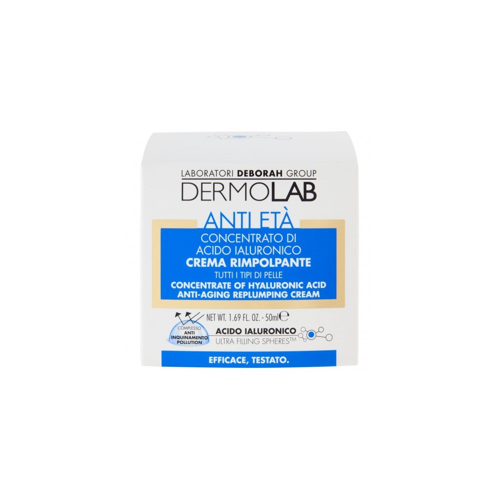 Dermolab Concentrato di Acido Ialuronico - Crema Anti Età Rimpolpante 50 ml 