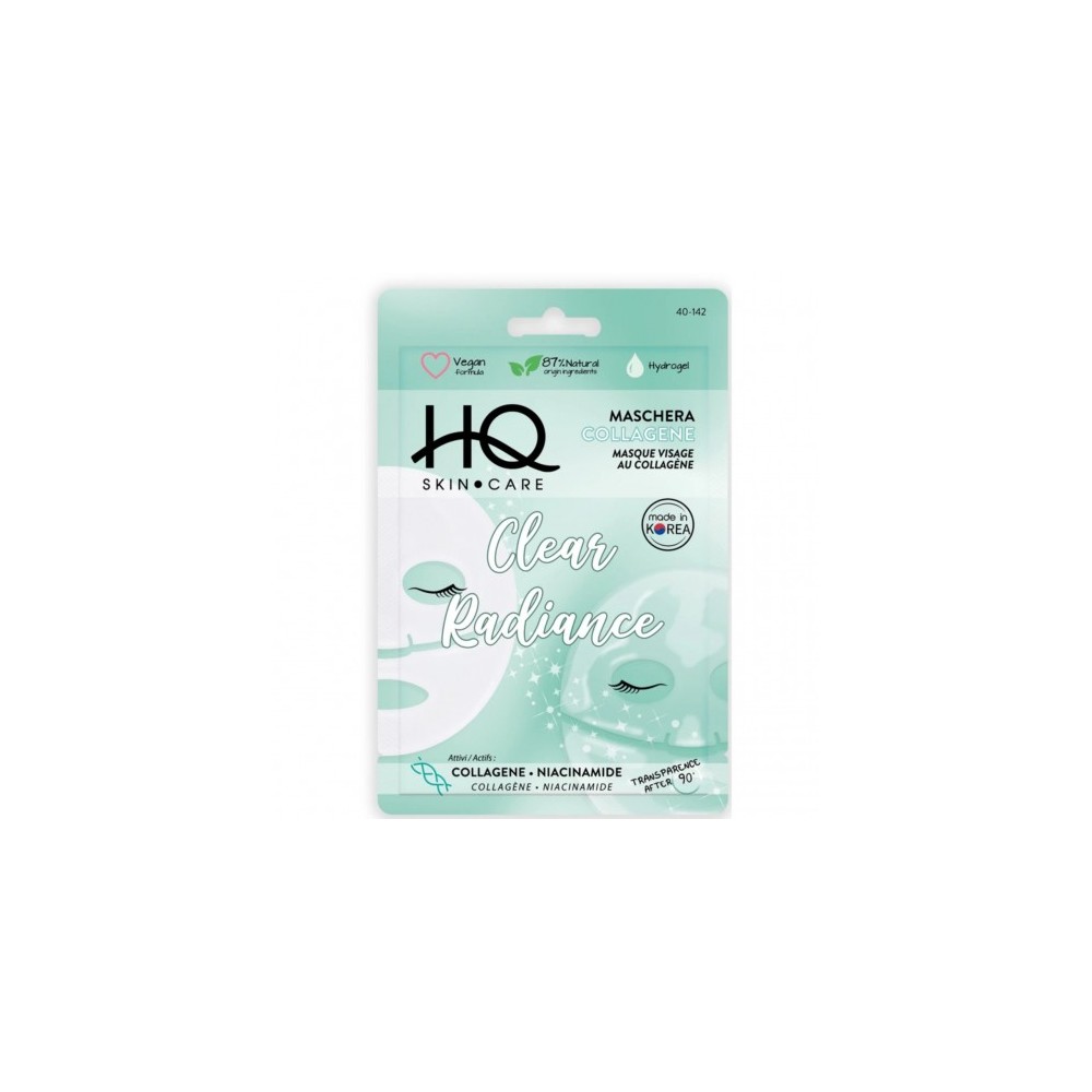Hq Clear Radiance - Maschera Al Collagene Idratante Rimpolpante e Illuminante 25 ml 
