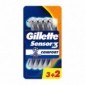 Gillette Sensor3+ Comfort - Rasoio per Uomo a 3 Lame, 1 Manico + 5 Lamette