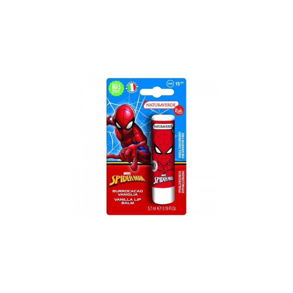 Naturaverde Spider-Man - Burrocacao Vaniglia Idratante Protettivo 5,7 Ml 