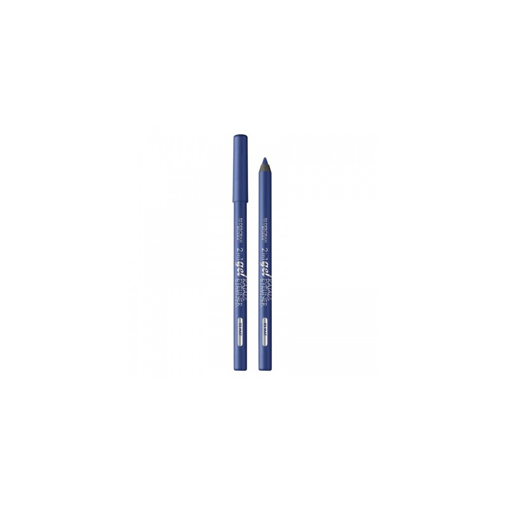 Deborah 2In1 Gel Kajal & Eyeliner - Matita Occhi N. 02 Mat Blue 