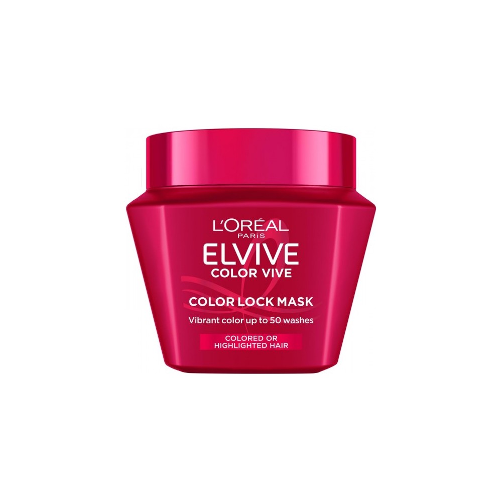 L'Oreal Paris Elvive Color Vive Color Lock Mask - Maschera Per Capelli Colorati 300 Ml 