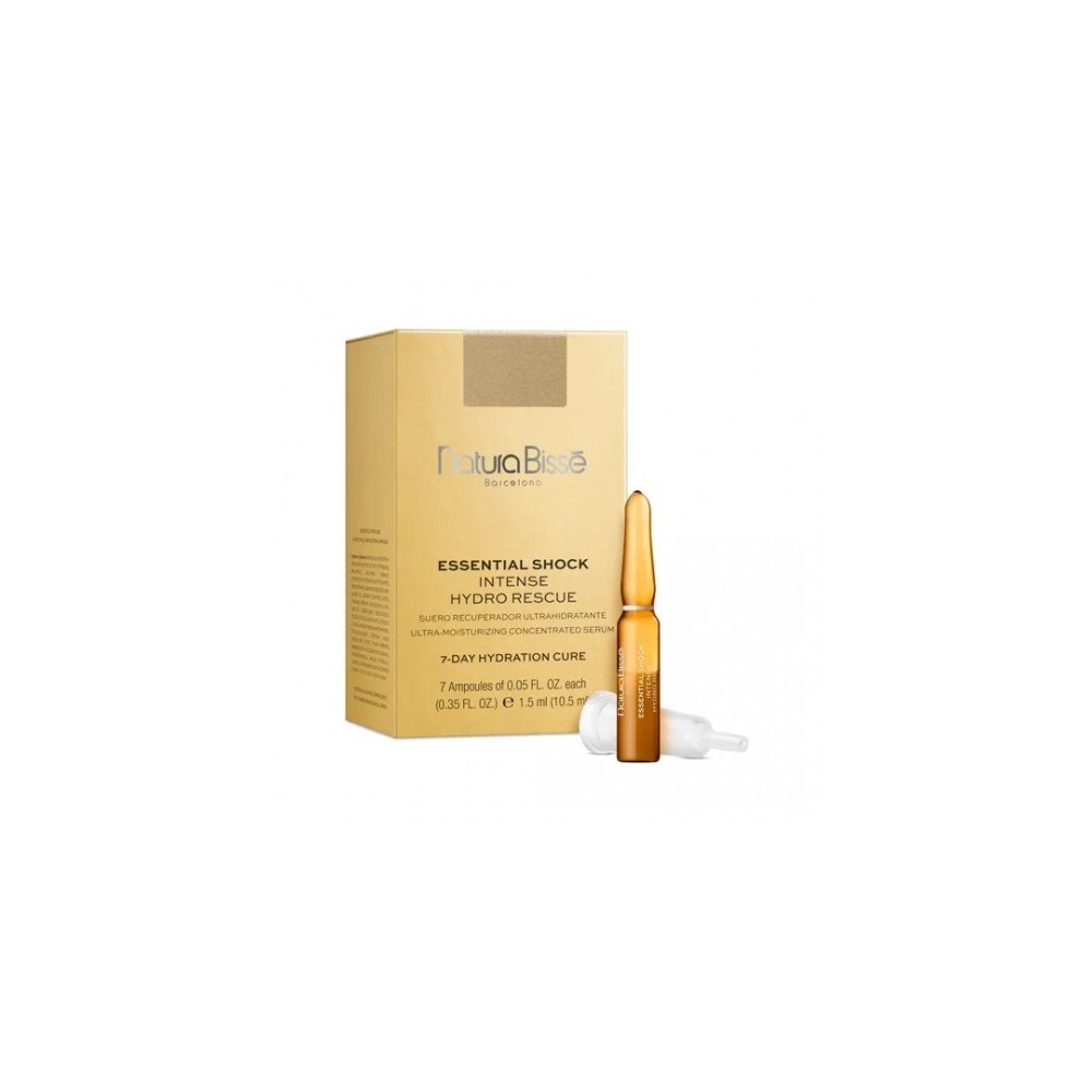 Natura Bisse Essential Shock Intense Hydro Rescue - Siero viso 7 ampolle da 1,5 ml 