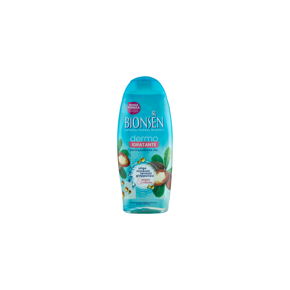 Bionsen Dermo Idratante - Bagnoschiuma Con Oligominerali Giapponesi E Olio Di Argan 650 Ml 