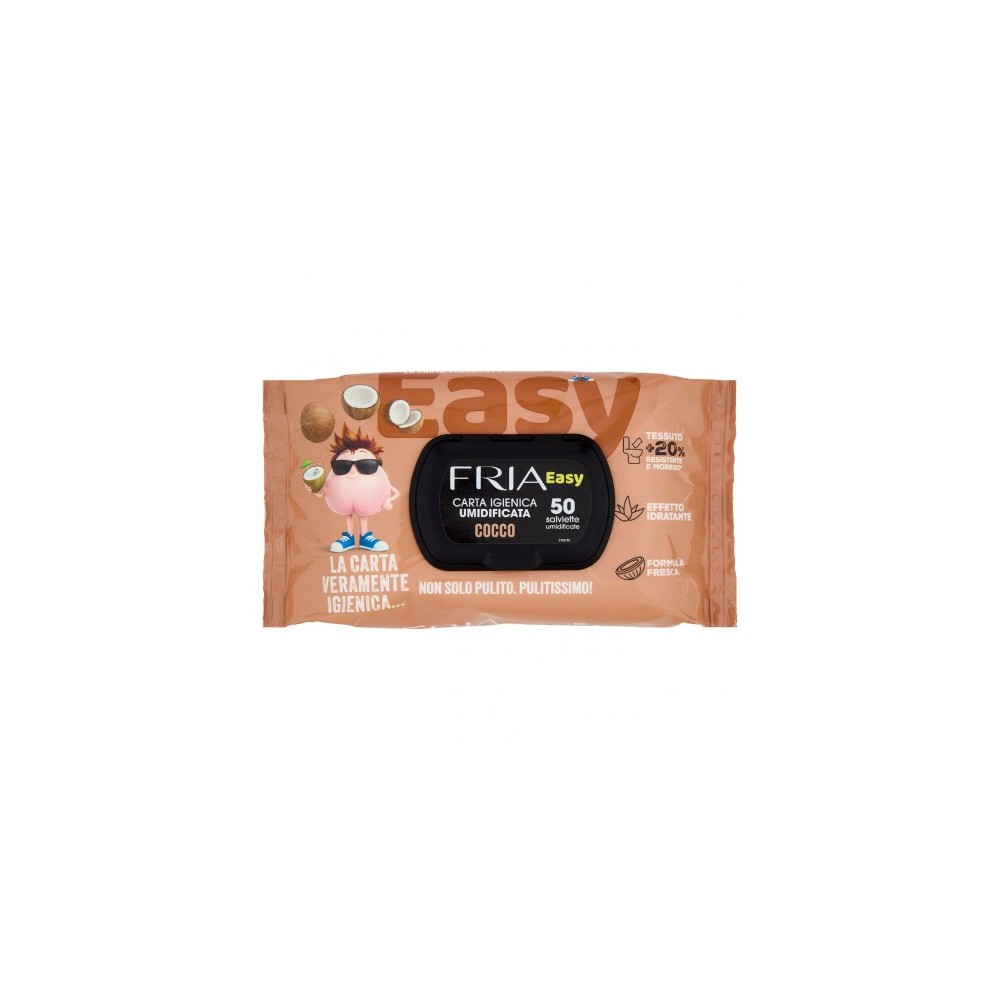 Fria Easy Cocco - Carta Igienica Umidificata 50 Salviette 